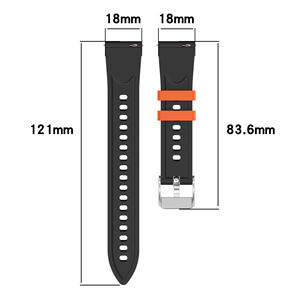 Correa de Repuesto Trendybay de 18 mm con Patrón de Lichi de Goma Ajustable y Suave para Xiaomi Band 9 Pro, Redmi Watch 5, Huawei GT5 <span class=keywords><strong>Smartwatch</strong></span> - Product Image 2