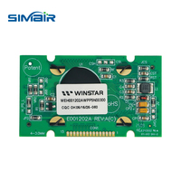 WEH001202A Modul Layar OLED Karakter 12x2 Putih WS0010 Antarmuka 6800 5V 16-Pin Suhu Lebar
