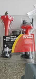 Bộ Còi Hơi Đơn Thông Dụng Kèn Điện Âm Nhạc Màu Đỏ Crôm 12V 24V Có Vòi Máy Nén Khí Ô Tô Cho Xe Tải Thuyền Van - Product Image 6