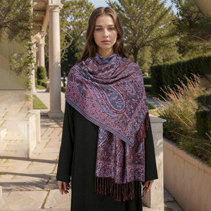 Muslim <strong>Pashmina</strong> Hijab <strong>Scarf</strong> Long Warm <strong>Paisley</strong> Bandana Shawl Tassel Winter Printed Knitted 2025 - Product Image 1