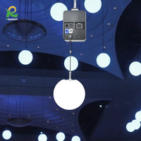 Boule lumineuse cinétique LED RGBW de 150 W pour discothèque Redsun, boule lumineuse cinétique, sphère lumineuse cinétique