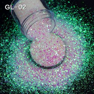 Opale bianco Chunky Glitter Mix iridescente <span class=keywords><strong>colore</strong></span> Shift Glitter per Nail Art resina epossidica Tumbler Slime artigianato - Product Image 3