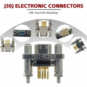 Avionics için yüksek güvenilirlik mikro-d 9 pinli priz J30J-9TJN dikdörtgen konnektör J30J serisi konektörü - Product Image 2