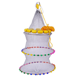 Filet de pêche en nylon avec flotteurs et perles pour la pêche en mer, filet à crevettes haute résistance, diamètre 1,5 m - Product Image 2