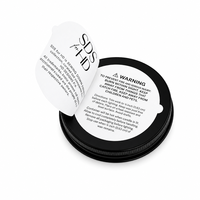 Étiquettes autocollantes personnalisées imperméables circulaires multicouches pliables à décoller et révéler pour l'emballage des pots de cosmétiques et de soins de la peau