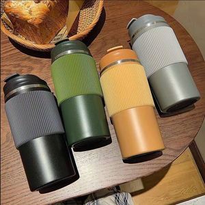 Taza Térmica Aislada al Vacío de Acero Inoxidable 304/201, Aislamiento de 6-12 Horas, Anticaída, Diseño Moderno Minimalista, Taza de Regalo Unisex - Product Image 2
