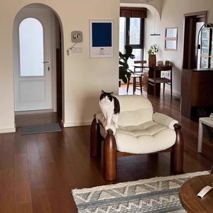 Vintage Style Fabric Beanbag Chair Square Foam Filling <b>For</b> Child Living Room <b>Sofas</b> - Product Image 2