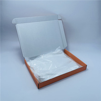 Rideau de drap de lit recyclable en couleurs avec logo personnalisé boîte d'emballage à plat pour l'expédition
