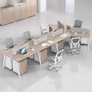 Einfacher Moderner Kreativer Büroschreibtisch mit Feuerfestem Abnehmbarem Design Kabelbox-Kombination Holz-Computerarbeitsplatz - Product Image 3