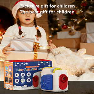Lampada Notturna LED Creativa per Bambini con Proiettore di Storie e 6 Carte Audio con Racconti - Product Image 2