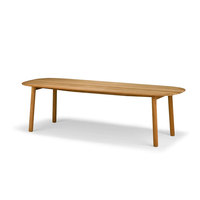 Chaise de salle à manger en rotin de luxe, ensemble de table de jardin en teck, table d'extérieur au bord de la piscine, meubles en osier