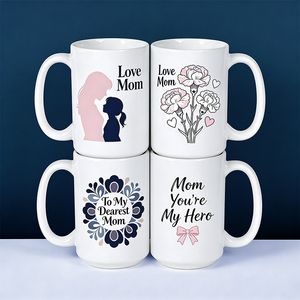 Mug en céramique personnalisé avec logo, 15 oz, coffret cadeau, design <span class=keywords><strong>Super</strong></span> Love Mom, mug à café imprimé pour la fête des mères - Product Image 4