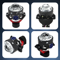 Projecteurs LED G04 pour voiture, 160W, faisceau haut et bas, 3 pouces, 4 lentilles, lentille Bi-LED 6000K, projecteur Bi-LED pour voiture