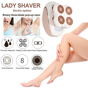 Depiladora Eléctrica Recargable de Oro de 18K, Máquina de Depilación en Seco y Húmedo para Rostro, Cuerpo, Piernas y Área del Bikini - Product Image 3