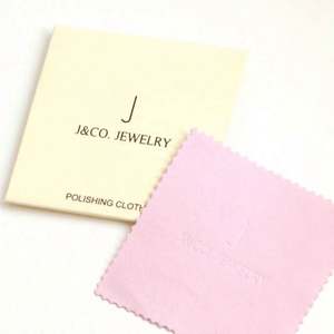 Vente en gros personnalisé microfibre daim 8x8cm écologique durable bijoux polissage chiffon de nettoyage avec le logo du client - Product Image 2