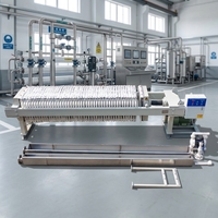 Équipement de déshydratation des boues personnalisé en usine, haute efficacité 50 ㎡   Presse à plaques pour la déshydratation des boues avec garantie d'un an