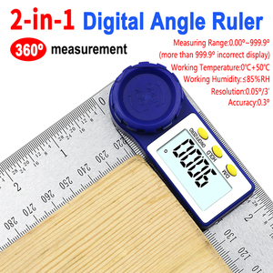 0-200mm 7 ''<span class=keywords><strong>Digital</strong></span> Meter Winkel Neigung messer Winkel Digitales Lineal Elektronen goniometer Winkelmesser Winkel finder Messwerk zeug - Product Image 2
