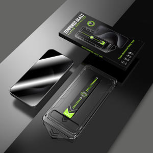 Protector de Pantalla de Vidrio Templado 9H 2.5D con Caja de Instalación y Aplicador Fácil para iPhone 13 14 15 Pro Max - Product Image 6