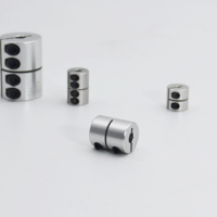 Accouplement rigide en alliage d'aluminium, accouplement rigide à serrage simple plaqué oxyde pour roue de moteur d'imprimante 3D