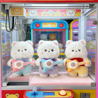 Peluches Ours Guitare Kawaii 8 pouces, Jouets en Peluche Animaux de Dessin Animé pour Enfants, Idéales pour les Cadeaux de Mariage