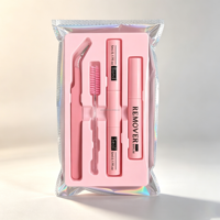 Kit de colle pour extensions de cils DIY, colle et fixateur pour cils, dissolvant, pince à cils, brosse à colle pour cils, pour une tenue forte