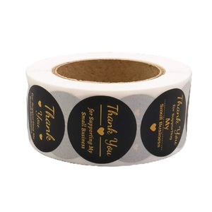 Autocollants d'étiquette thermique à impression durable 1 pouce autocollants de courrier de cartes de Thanksgiving autocollant d'affaires étanche en papier Kraft - Product Image 4