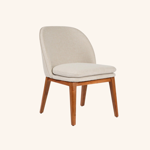 Haven Modern Upholstered <b>Dining</b> <b>Chair</b> Solid <b>Wood</b> Frame Contemporary Minimalist Design - Product Image 1
