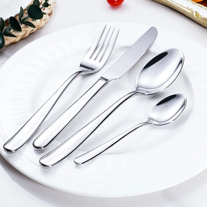 Chất lượng cao muỗng nĩa dao bán buôn đầy đủ bảng dao kéo cổ điển Bạc thép không gỉ Flatware <span class=keywords><strong>Set</strong></span> - Product Image 1