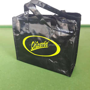 Sac fourre-tout en PP tissé écologique du Vietnam, sac à main réutilisable pour le shopping ou les cadeaux, logo personnalisé imprimé - Product Image 4