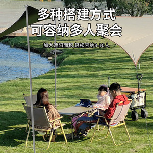 Sky <b>Canopy</b> Outdoor Camping Tent 3x3m Large Space Waterproof <b>Pop</b> <b>Up</b> Tent For 13-20 People - Product Image 2