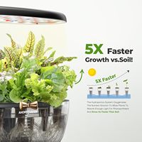 Système de culture hydroponique pour jardin intérieur Kit de germination des plantes 12 gousses Lampe de croissance hydrophonique à LED intelligente pour jardinière