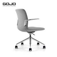 Silla de Oficina Moderna Minimalista de Cuero PU, Silla Giratoria Ejecutiva, Silla de Escritorio, Silla Comercial para Reuniones, Conferencias y Visitas
