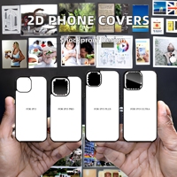 Coque de téléphone de luxe à sublimation vierge 2D en TPU+PC antichoc 360° pour iPhone 15/16/17/Air Pro Max