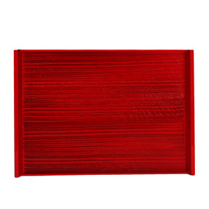 ถาดเสิร์ฟทรงสี่เหลี่ยมสีแดงลายเส้นสำหรับอาหารโรงแรม กาแฟ ชา - Product Image 2