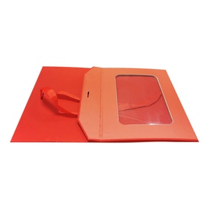 Luxury Custom Logo Flip Top Kraft Paper Window Reusable Foldable Rigid Cardboard <b>Magnetic</b> Candle & Photo Frame <b>Gift</b> <b>Box</b> Ribbon - Product Image 2