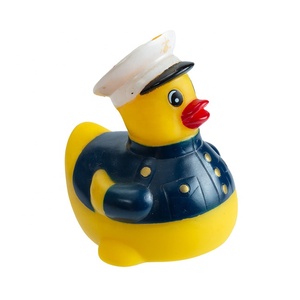 Vente en gros de jouets de bain et douche pour enfants jouets aquatiques mignons petits canards jaunes sur le thème de la police - Product Image 4