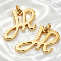 Accessoires DIY : Breloque Logo 3D Doré Personnalisé en Alliage de Zinc Écologique pour Étiquettes de Vêtements et Sacs