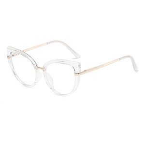 Maidis Cat Eye Eyeglasses Frames Red Ac Lens Anti Blue Light Women Full Frame <b>Spring</b> <b>Hinges</b> - Product Image 5