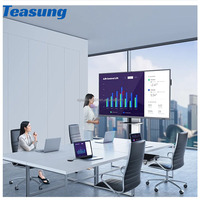 Pantalla Táctil Interactiva Multitáctil de 65, 75 y 85 Pulgadas, Panel LCD, Sistema Dual, Pizarra Interactiva para Sala de Reuniones y Aula