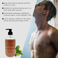 Gel Douche Liquide Herbal Beauté en Gros Thé Vert Vitamine C Nettoyage Profond Hydratant Nourrissant Contrôle du Sébum 500ml Hommes