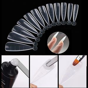 120 piezas de acrílico <span class=keywords><strong>uñas</strong></span> rápido edificio molde clavo consejos Dual formas del dedo Stiletto <span class=keywords><strong>uñas</strong></span> Consejos para <span class=keywords><strong>Polygel</strong></span> - Product Image 5