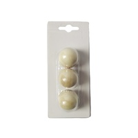 Boule de pétanque en bois naturel ZQURE de 30 mm pour accessoires sportifs
