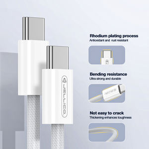 Kabel Tipe-C 60W Grosir 1M Pengisian Cepat USB 2.0 Nilon Terjaring PVC Kompatibel PD Kabel Transfer Data untuk Komputer & Kamera - Product Image 5