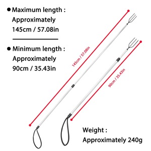 Byloo vente en <span class=keywords><strong>gros</strong></span> de <span class=keywords><strong>harpon</strong></span> de pêche télescopique en acier inoxydable à 4 broches barbelé crochet de pêche <span class=keywords><strong>harpon</strong></span> de poisson pince de pêche lance de pêche - Product Image 2