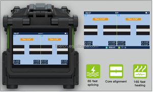 Machine de fusion par alignement cœur à cœur Komshine FX-39 six (6) moteurs pour fibre optique, soudeuse par fusion FX-39 - Product Image 6