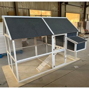 Best seller outdoor wood animal pet supplies prodotti gabbie in legno large run pollaio gabbia pollaio - Product Image 2