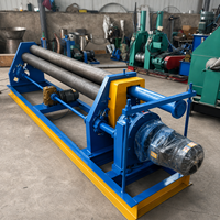 Machine à cintrer les tôles d'acier hydraulique asymétrique à 3 rouleaux automatique Lions W11F pour le formage de cylindres