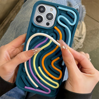 Coque de téléphone créative anti-stress DIY en silicone 3D anti-chute pour iPhone 17 Pro Max