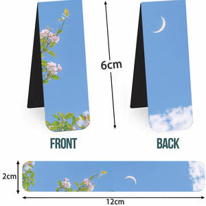Offre Spéciale 5pcs PVC signet magnétique frais scénique bleu ciel blanc nuages conception pour étudiants et enseignants - Product Image 3