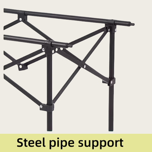 Ensemble de table et de chaises pliantes en métal durable pour l'extérieur, pour le camping, le marché nocturne, la cour et le parc - Product Image 5